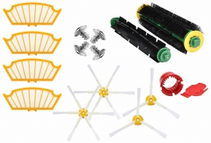 Filtry Szczotka Główna Szczotki Boczne Rolki Czyściki Akcesoria do iRobot Roomba 500 560 580 581 563 531 521 534 530 555