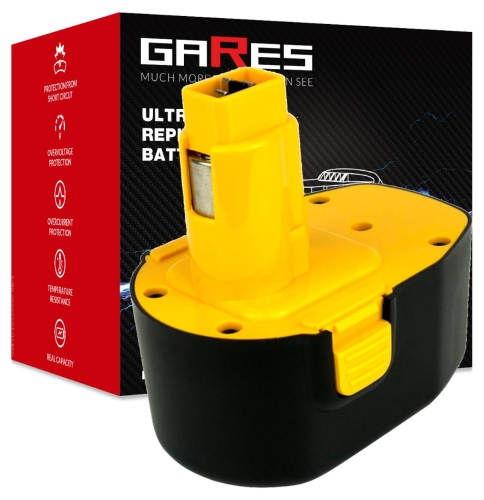 Gares Bateria Akumulator do Dewalt DE9091 DE9092 DW9094 DW9091 14,4V 1500mAh