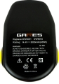 Gares Bateria Akumulator do Dewalt DE9091 DE9092 DW9094 DW9091 14,4V 3000mAh