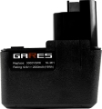 Gares Bateria Akumulator do Bosch PSR GSR VES2 9,6V 2000mAh