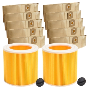 Zestaw akcesoriów worki filtry powietrza do odkurzacza Karcher WD3 200 MV3 SE4001 SE4002