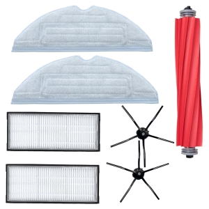 Zestaw akcesoriów filtry szczotki boczne ściereczki mopy rolka do Roborock S7