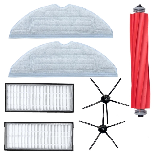 Zestaw akcesoriów filtry szczotki boczne ściereczki mopy rolka do Xiaomi Roborock S7