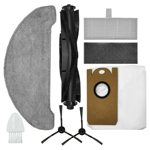 Zestaw akcesoriów filtr worek szczotki boczne ściereczka mop pad rolka szczotka czyścik do Xiaomi Viomi S9 Viomi S9 Alpha Viomi S9 Alpha UV