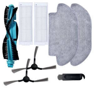 Zestaw akcesoriów filtry szczotki boczne mop rolka szczotka czyścik do Xiaomi Viomi V2 V3 SE Mop Pro