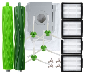 Zestaw akcesoriów Filtry Worki Szczotki Rolki Gumowe do iRobot Roomba i3 i4+ i7 e5 e6 j7