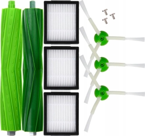 Zestaw akcesoriów Filtry Worki Szczotki Rolki Gumowe do iRobot Roomba i3 i4+ i7 e5 e6 j7