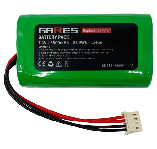 Akumulator Bateria Gares 2S1P do Elzab K10 7,4V 3,5Ah