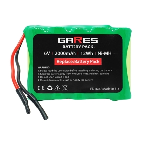 Akumulator Bateria Gares Pakiet AA 6V 2Ah NIMH 