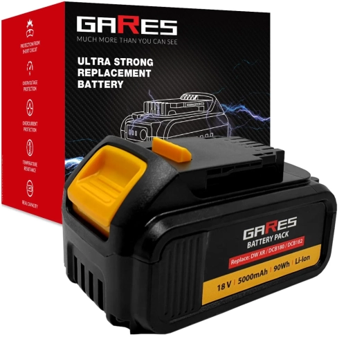 Gares Bateria Akumulator do Dewalt XR DCB180 DCB181 DCB182 DCB183 DCB200 DCB201 18V 5Ah