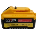 Gares Akumulator Bateria do elektronarzędzi Dewalt XR DCB180 DCB181 DCB182 DCB183 DCB200 DCB201 18V 8Ah