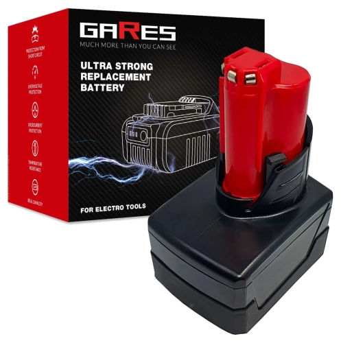 Gares Akumulator Bateria do Milwaukee M12 2472-20 BPD BDDX 2277-21NST 12V 6,3Ah