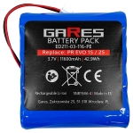 Bateria Akumulator Gares do radia Pure EVOKE Verona Sensia Pure One Flow 3,7V 11,6Ah