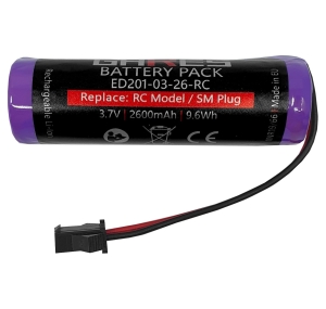 Gares Akumulator Bateria do auta RC modele zdalnie sterowane SM 2Pin 3,7V 2600mAh 2,6Ah