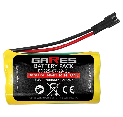 Bateria Akumulator Gares do radia NUMAN MINI ONE 7,4V 2,9Ah 2900mAh