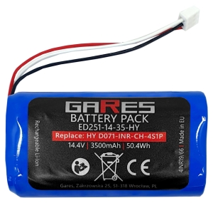 Gares Bateria Akumulator do V-tac VT  Proscenic 830P 820P Blaupunkt  Hykker D071-INR-CH-4S1P Midea Liectroux 14,4V 3500mAh 3,5Ah