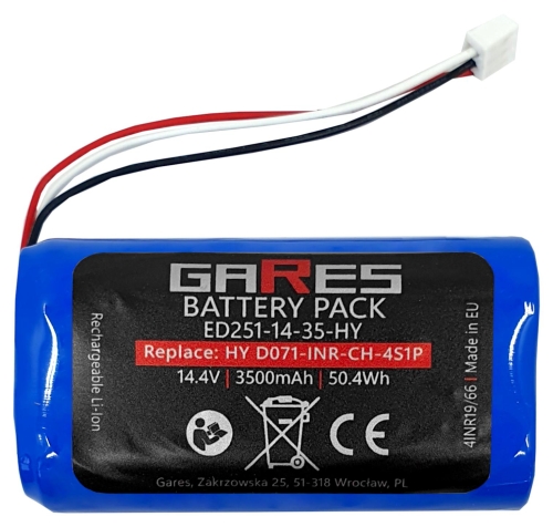 Gares Bateria Akumulator do V-tac VT Proscenic 830P 820P Blaupunkt Hykker D071-INR-CH-4S1P Midea Liectroux 14,4V 3500mAh 3,5Ah