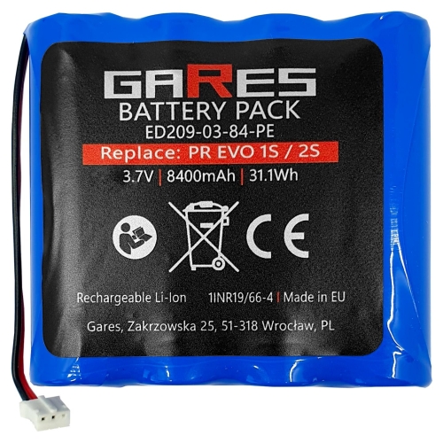 Bateria Akumulator Gares do radia Pure EVOKE Verona Sensia Pure One Flow 3,7V 8,4Ah