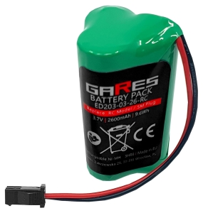 Gares Akumulator Bateria do modeli zdalnie sterowanych RC Traktora DE wywrotki Volvo 3,7V  2600mAh 2,6Ah