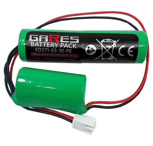 Gares Bateria Akumulator do Oświetleń Lampy awaryjnej Starlet External SC 3,6V 3Ah