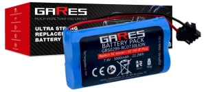 Akumulator Bateria Gares do modeli pojazdów RC wtyk 4 PIN 7,4V 3,0Ah