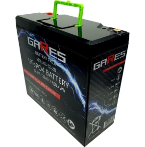 Lekki Akumulator Gares, LiFePO4 12V 12,8V 28Ah