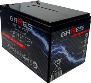 Lekki Akumulator Gares, LiFePO4 12V 12,8V 17Ah