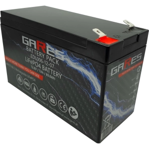Lekki Akumulator Gares, LiFePO4 12V 12,8V 7Ah